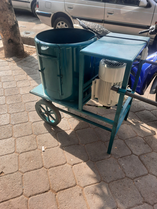 پوست گیرگردو دهنه ۵۰ با الکتروموتور ۳ اسب